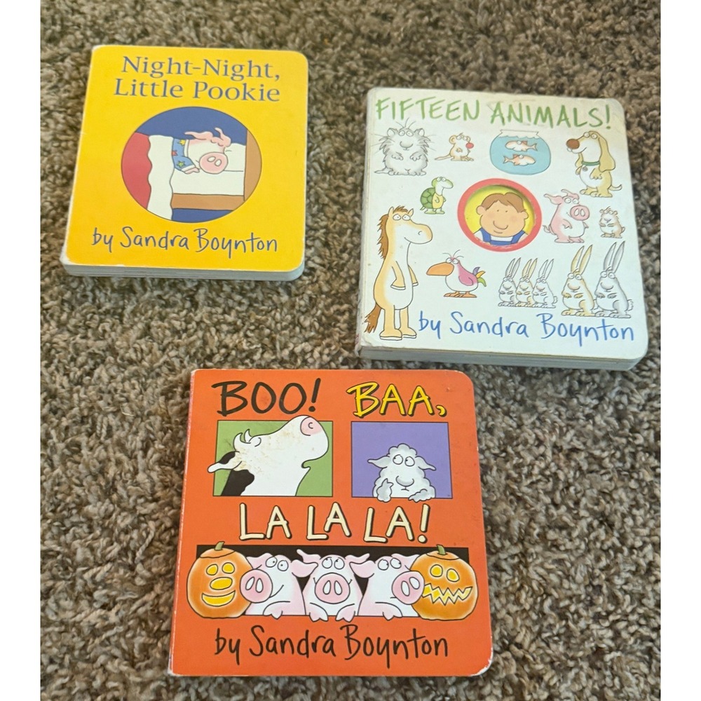 SAndra Boynton-Night-Night Little Pookie- Boo! Baa, Lalala! & FIfiteen Animals